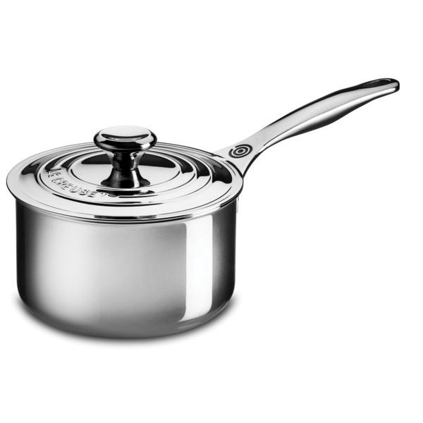 Le Creuset ル・クルーゼ　 16cm片手鍋　ソースパン　(ステンレススチール） 2QT