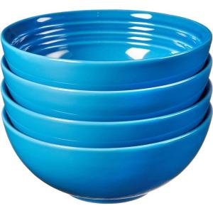 Le Creuset ル・クルーゼ　16cmスープボウル4個セット　（マルセイユブルー）　22oz｜heartlandtrading