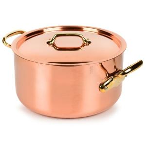 Mauviel ムヴィエール　Copper 6リットル両手鍋　6.3QT M'heritageシリーズ　カッパー（コッパー）　200B（ブロンズ・ハンドル）｜heartlandtrading