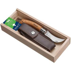 Opinel オピネル　さや＆木製ギフトBOX付きマッシュルームナイフ　オークウッド・ハンドル｜heartlandtrading