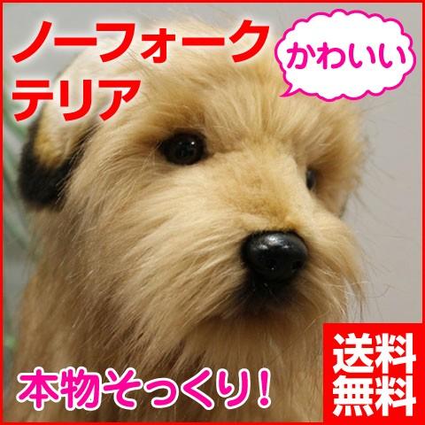 犬 ぬいぐるみ ノーフォークテリア いぬ イヌ リアル 本物 そっくり かわいい
