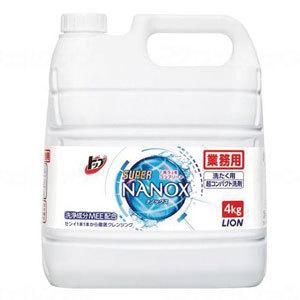 ライオンハイジーン　トップ　スーパーＮＡＮＯＸ　１ケース（４ｋｇ×３本）生活用品 洗剤 消耗品 衣類用洗剤 施設用｜heartpenguinshop