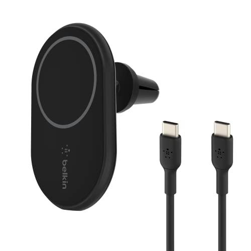 Belkin MagSafe対応 ワイヤレス車載充電器 7.5W エアコン吹き出し口用 USB-C ...