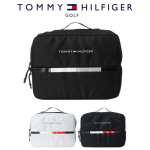 トミー ヒルフィガー ゴルフ シューズケース ポリエステル 2層構造 コンパクト収納 THMG6SEB TOMMY HILFIGER GOLF