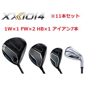 【11本セット】ゼクシオ14 メンズ ドライバー×1 フェアウェイウッド×2 ユーティリティ(ハイブリッド)×1 アイアン×7 MP1400