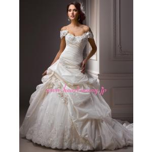 ウェディングドレス ビスチェ オフショルダー 編...の商品画像