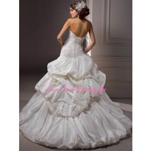 ウェディングドレス ビスチェ オフショルダー ...の詳細画像1