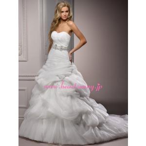 ウェディングドレス ビスチェ ベルト リボン付き...の商品画像