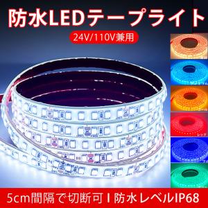 BANNAI 車用 LEDテープ 防水IP68 24v専用 10m ライト 車 間接照明 LED
