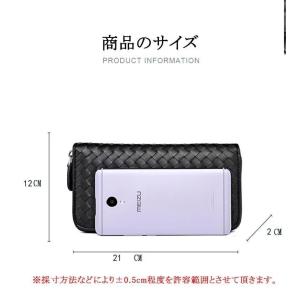 プレゼント 180°開ける メンズ 長財布 極...の詳細画像5