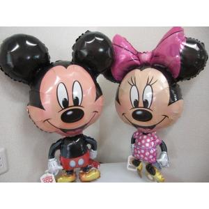 エアウォーカー ミッキー&amp;ミニーセット 76cm~78cm ヘリウムガス入りバルーンギフト (ew012)