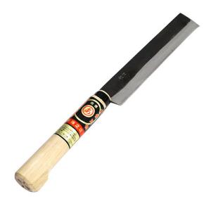 土佐 竹割包丁 安来鋼青紙割込 165mm 両刃 胴金付 竹細工 竹工芸用