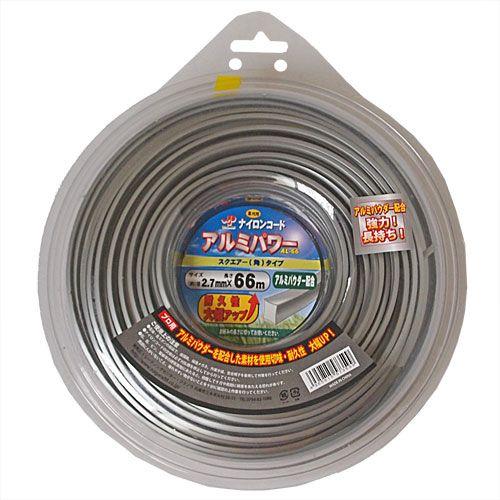 WP草刈用ナイロンコード アルミパワー スクエアー角 AL-66