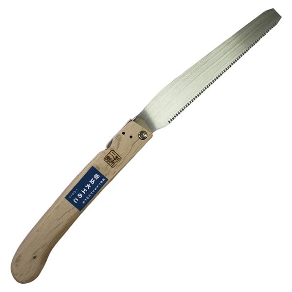 ■ヒシカ工業 別所二郎作 折込大工のこ 刃渡180mm 樫柄 鋸 ノコ 大工用