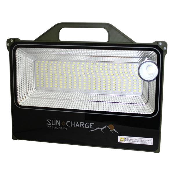 ソーラー充電式LEDスタンドライト 10000mAh HDL-SBLS01-LCK ワークライト モ...
