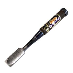 播州三木 岩崎のみ 左のぶ弘 追入鑿 黒檀柄 一枚裏 八分(24mm)