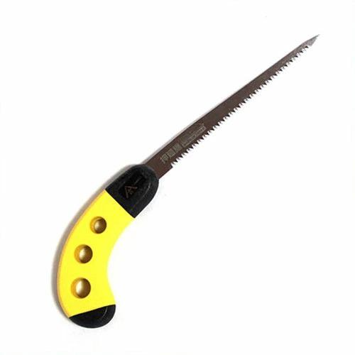 ヤマキチ 押廻鋸 120mm OM-120 キリ付 黄グリップ 関西洋鋸