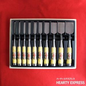 三木章刃物本舗 彫刻刀 桐箱入(本職用) 10本組 hearty-e_tuchikoku10set