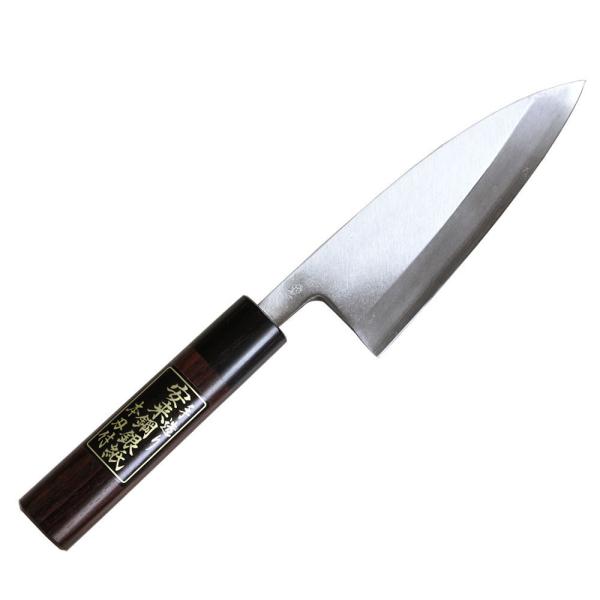 島谷 出刃包丁 135mm 銀紙鋼 紫檀柄 安来鋼 本格鍛造 和包丁 本職用