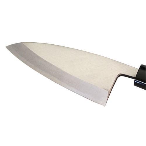 島谷 出刃包丁 左利き用 135mm 安来鋼 白鋼 霞研ぎ 本格鍛造 和包丁