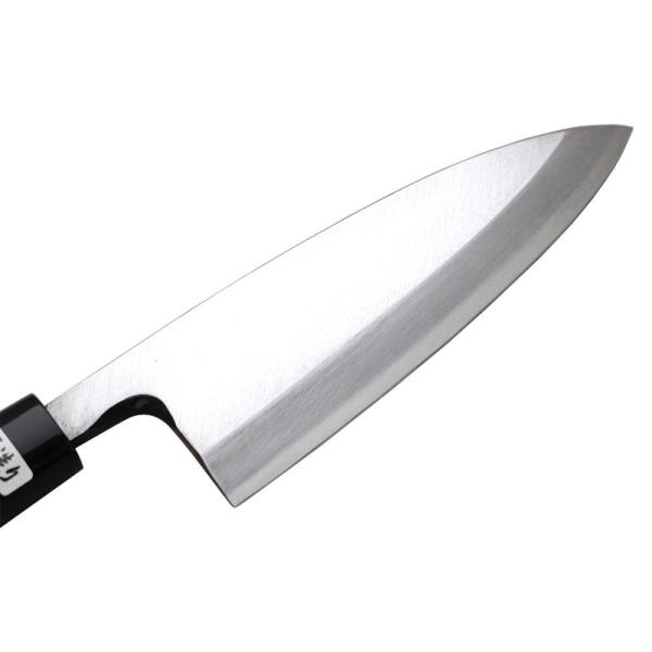 島谷 出刃包丁 165mm 安来鋼 白鋼 霞研ぎ 本格鍛造 和包丁