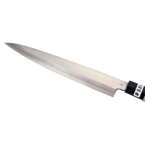 島谷 柳刃包丁 左利き用 240mm 安来鋼 白鋼 霞研ぎ 本格鍛造 和包丁 刺身包丁 正夫