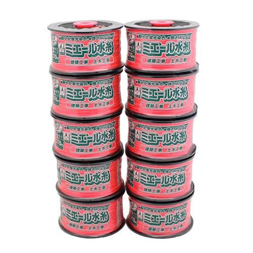 たくみ ミエール水糸 蛍光ピンク 太 270m 10個組 No.4313 建築工事・土木工事用