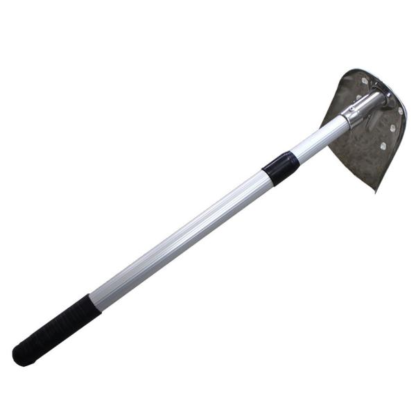 ステンレス 伸縮式U字溝ジョレン 先巾145mm 長さ約500〜880mmに伸縮可能！