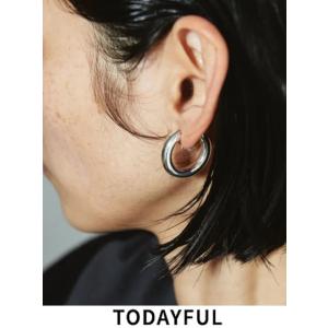 TODAYFUL (トゥデイフル） Middle Hoop Earring (Silver925) ...