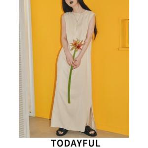 TODAYFUL/トゥデイフル Silky Pencil Dress★  23秋冬 12320307 マキシワンピース｜hearty-select