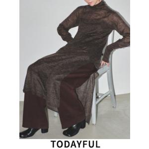 TODAYFUL / トゥデイフル  Sheer Mohair Knitdress★  23秋冬. ...