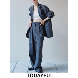 TODAYFUL  トゥデイフル  Heather Tuck Trousers ★  24春夏予約 12410721 入荷予定 : 2月下旬〜｜hearty-select