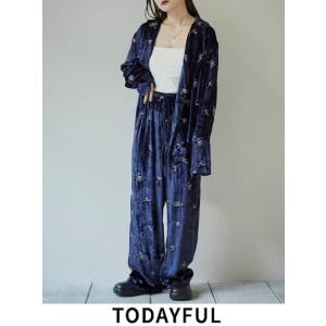 TODAYFUL/トゥデイフル  Embroidery Velour Pants★  24秋冬予約 ...