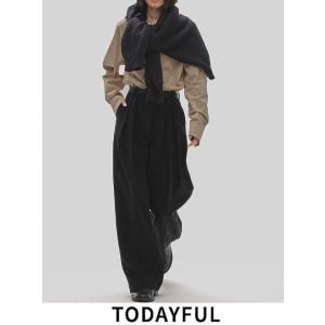 TODAYFUL トゥデイフル 21SS Collarless Twill Vest カラーレス