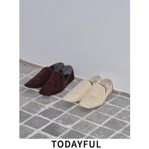 TODAYFUL/トゥデイフル  Squaretoe Fur Shoes★  24秋冬予約 12421004 入荷予定 : 9月中旬〜｜hearty-select