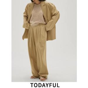 (10%OFF~5/18) TODAYFUL / トゥデイフル  Dry Touch Tuck Trousers★  26春夏 12610705