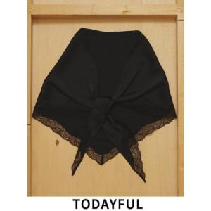 TODAYFUL  トゥデイフル  Satin Lace Scarf★  26秋冬予約 126110...