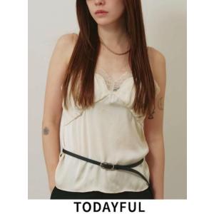 TODAYFUL  トゥデイフル  Oval Backle Narrow Belt★  26秋冬予約...