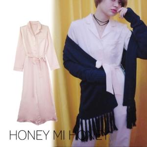 Honey mi Honey / ハニーミーハニー satin allinone 16秋冬 16A-TA-06 オールインワン コンビネゾンレディース 50%OFF｜hearty-select