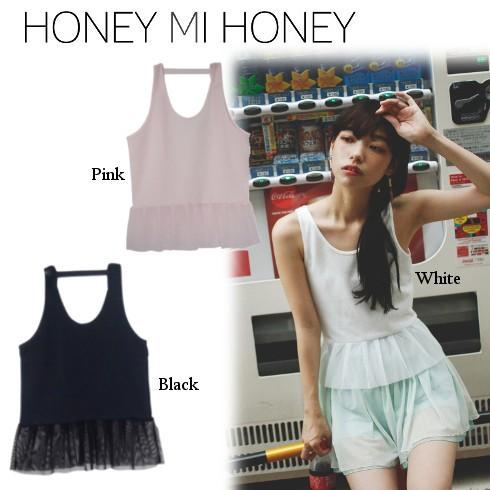 Honey mi Honey / ハニーミーハニー ペプラムタンク 16春夏. 16S-AB-28レ...