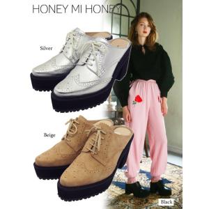 Honey mi Honey / ハニーミーハニー wingchip slippers 17秋冬 1...