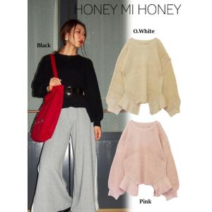 Honey mi Honey / ハニーミーハニー cutout knit tops 17秋冬 17...