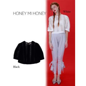 Honey mi Honey / ハニーミーハニー deformation lace blouse ...