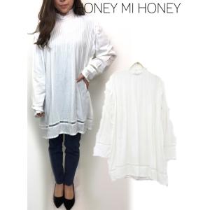 ハニーミーハニー ニットワンピ HONEY MI Honey mi / ハニーミーハニー organdie mini one-piece