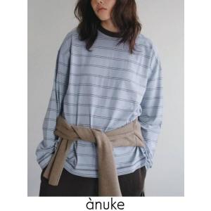 anuke（アンヌーク） anuke 2026Prefall トップス Border Loose Long T