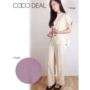 COCODEAL / ココディール シアータックハイウエストワイドパンツ 21秋冬 71516522...