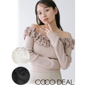 (セール50%OFF)  COCODEAL /  ココディール  フリルニットオフショルニット  2...