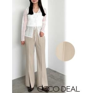 (セール50%OFF) COCODEAL / ココディール  フロントベンツフレアパンツ  25春夏...