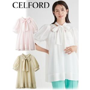 CELFORD / セルフォード バックリボンブラウス  24春夏. CWFB242040 (11%OFF&PT5倍)｜hearty-select