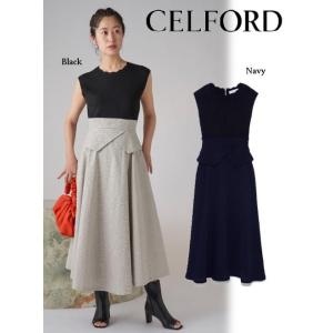 CELFORD / セルフォード ニットドッキングワンピース 22春夏. CWFO224012 フレ...